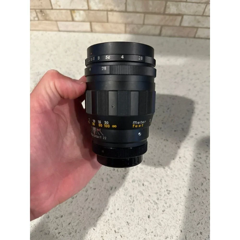 vintage soligor lens F=135mm 1:2.8 screw on‎ mount pentax no.T25518